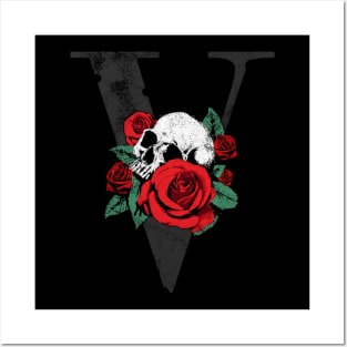 Vlone Rose Skull (variant) Posters and Art